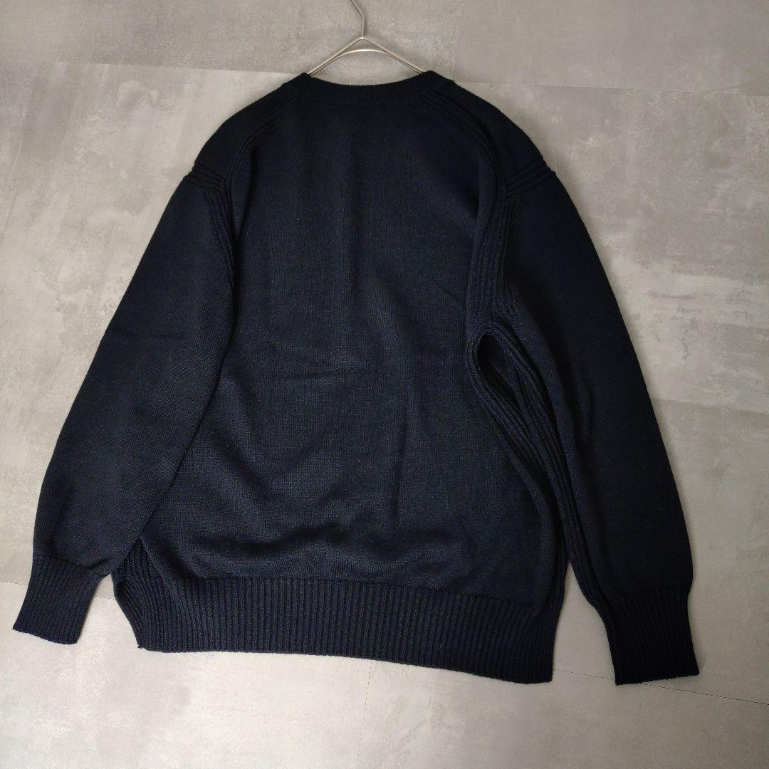 Drawer　FALL 9Gクルーネックニット ブラック　1