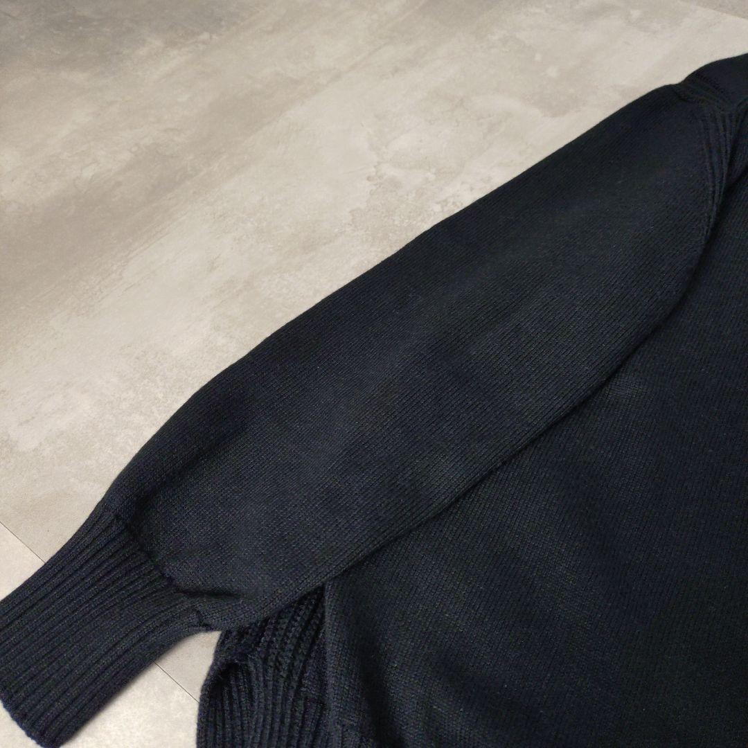 Drawer　FALL 9Gクルーネックニット ブラック　1