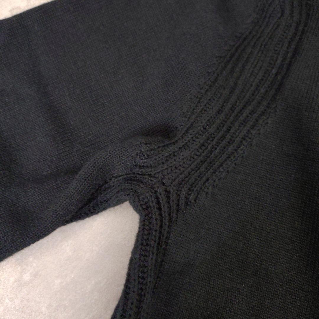 Drawer　FALL 9Gクルーネックニット ブラック　1