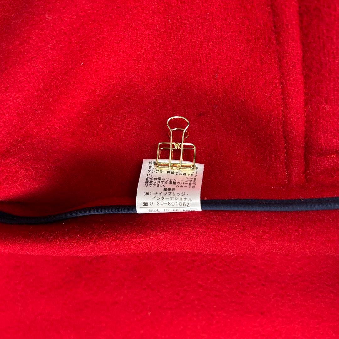 希少♡OLD ENGLAND ヘリンボーンダッフルコート ウール レッド XS