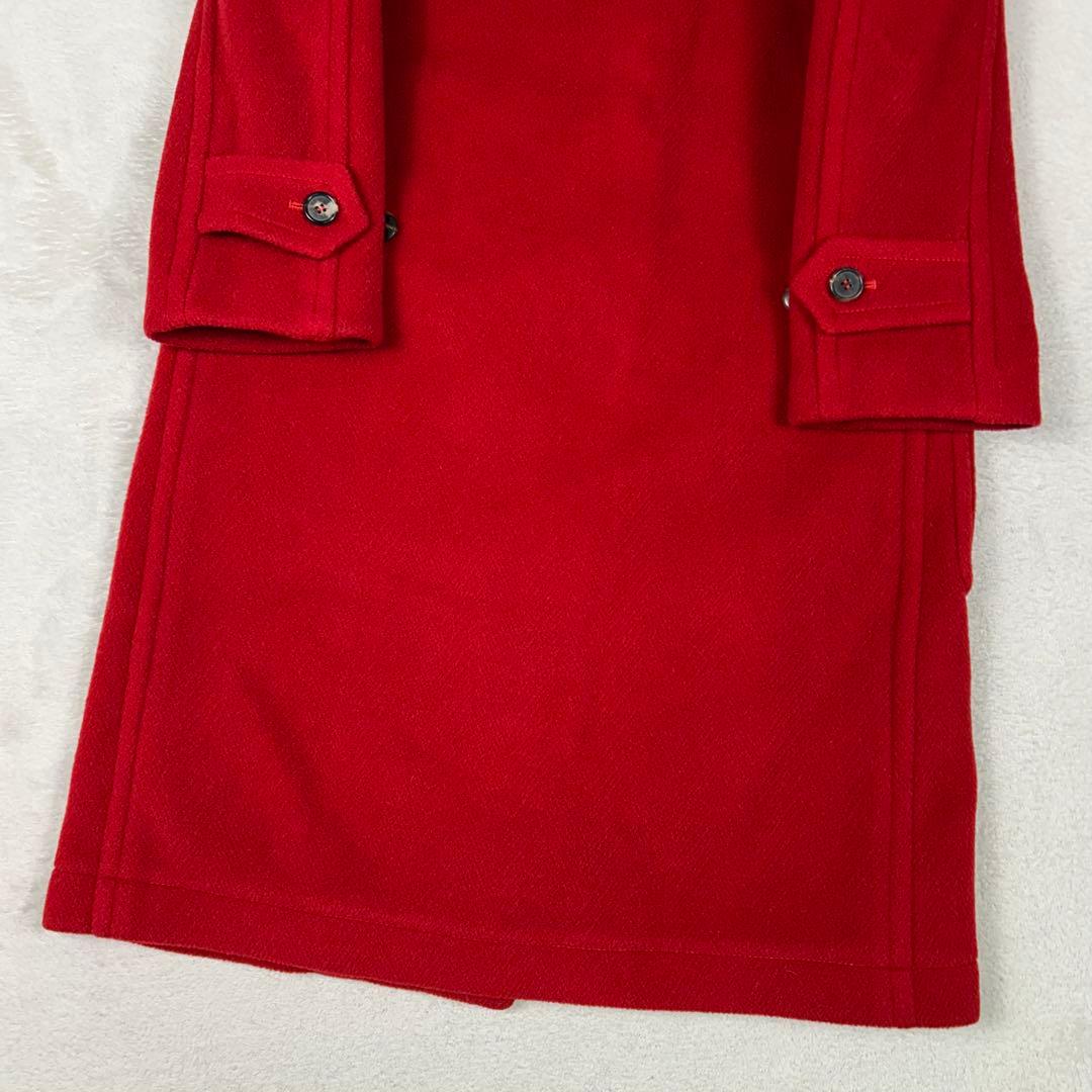 希少♡OLD ENGLAND ヘリンボーンダッフルコート ウール レッド XS
