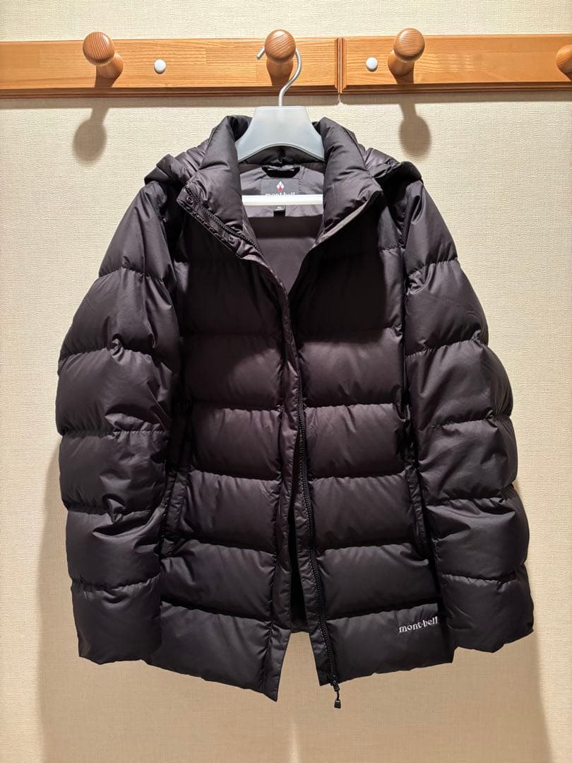 モンベル トラベルダウンパーカ レディースXL ブラック mont-bell
