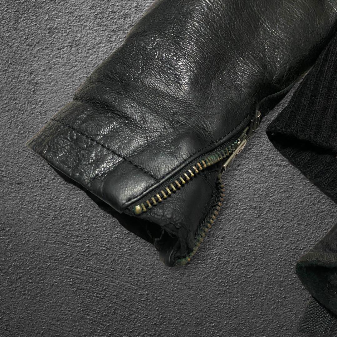 ジャケット・アウター L.G.B. deer skin leather biker jacket
