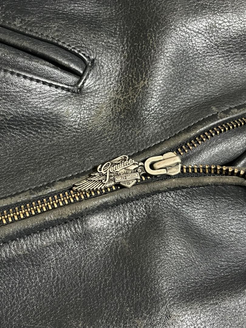 90s Harley-Davidson ダブルライダース 襤褸 スタッズ 希少