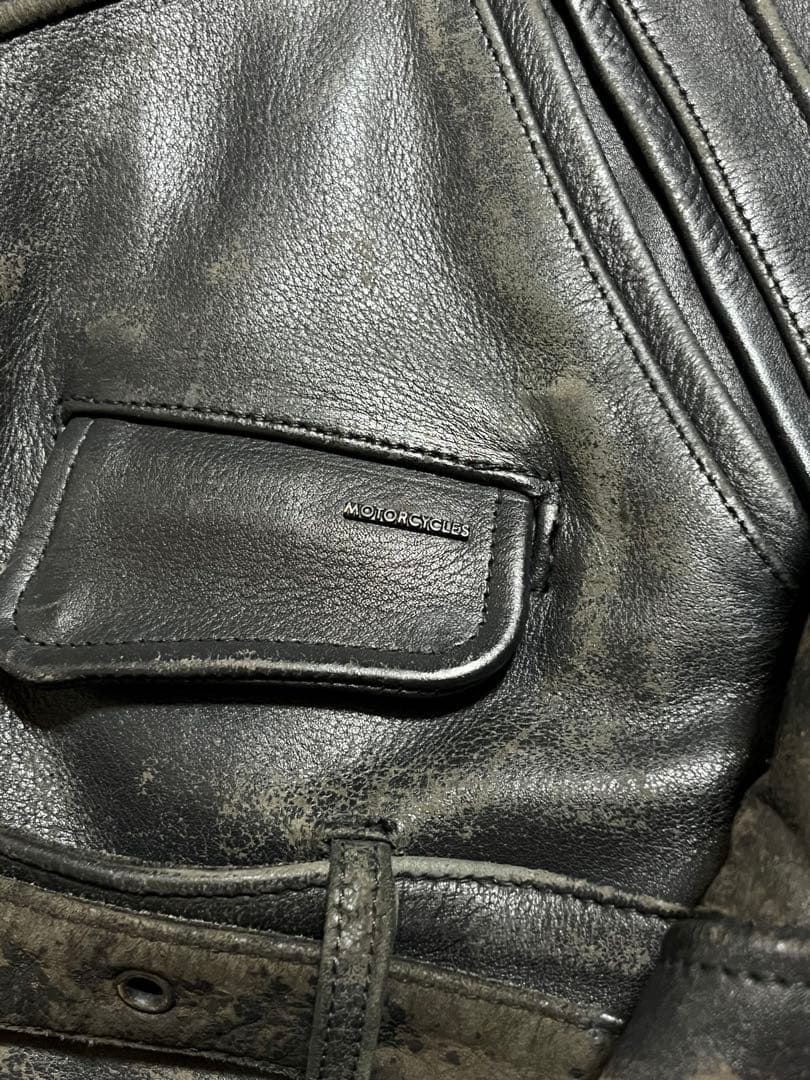 90s Harley-Davidson ダブルライダース 襤褸 スタッズ 希少