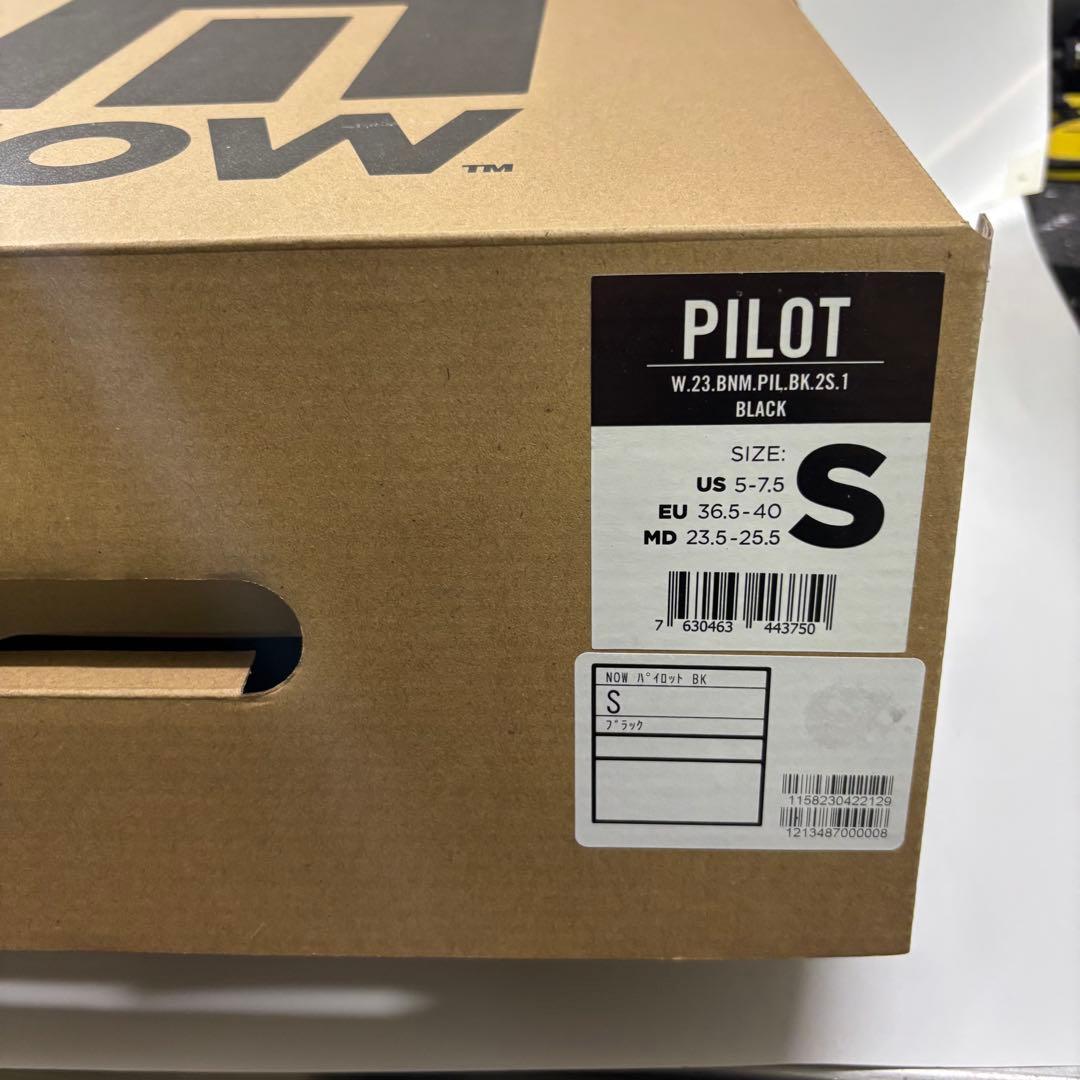 NOW BINDING PILOT ビンディング Ｓブラック　22-23モデル