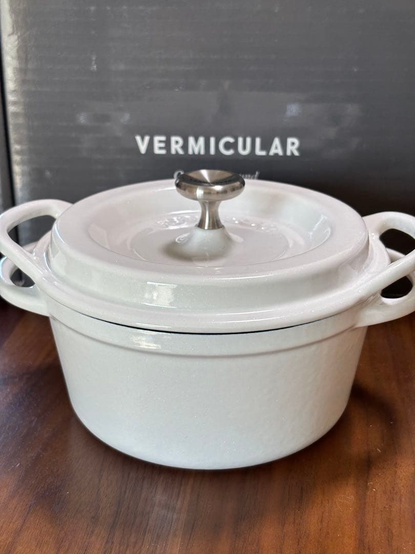 オーブンポット ラウンド 14cm パールホワイト