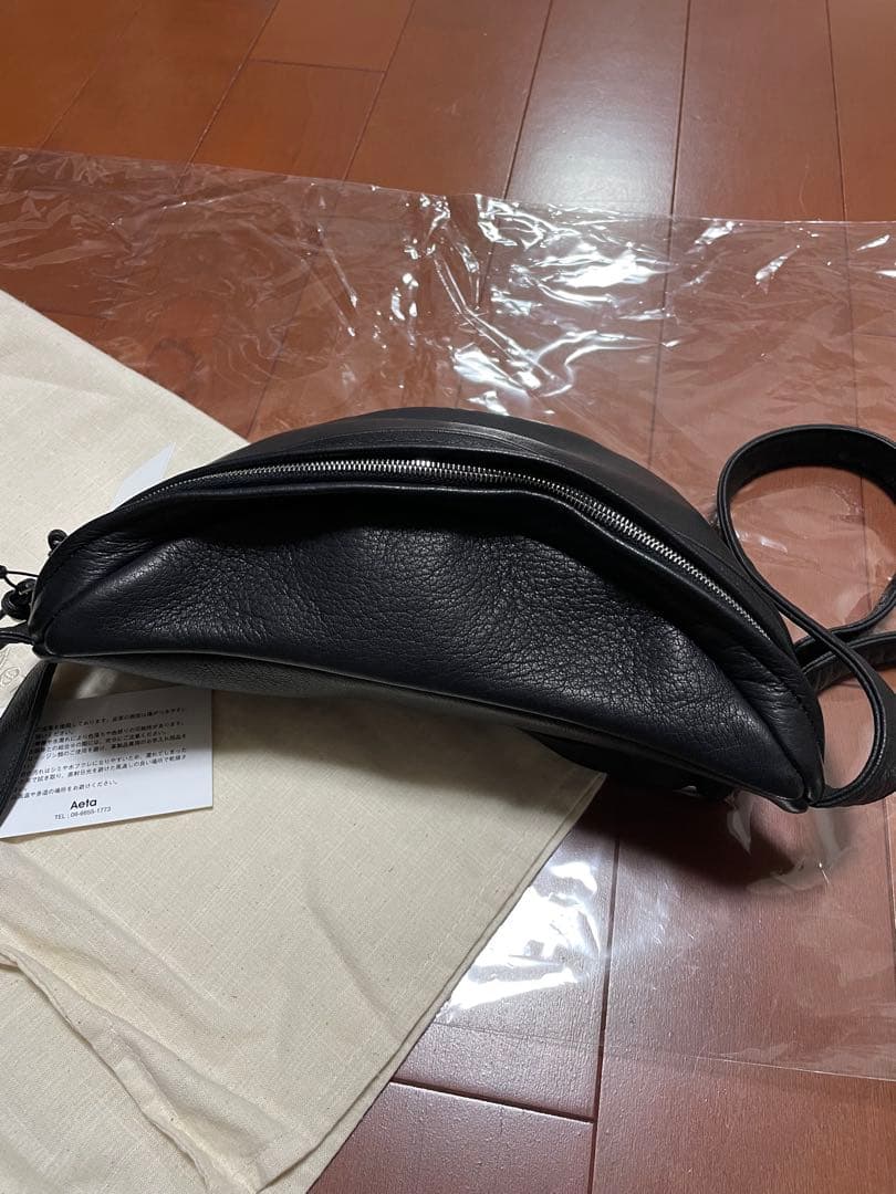 新品 定5.3万 Aeta アエタ ディア レザー ウエスト ポーチ M