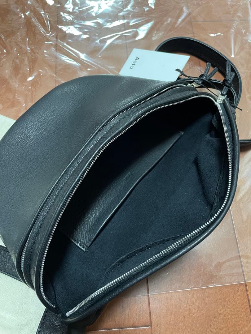 新品 定5.3万 Aeta アエタ ディア レザー ウエスト ポーチ M