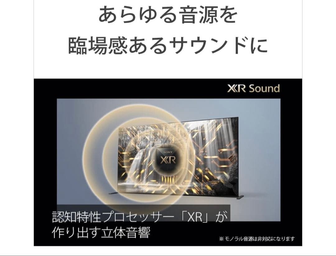 【ブルー】SONY 2021年製 65型 XRJ-65A90J