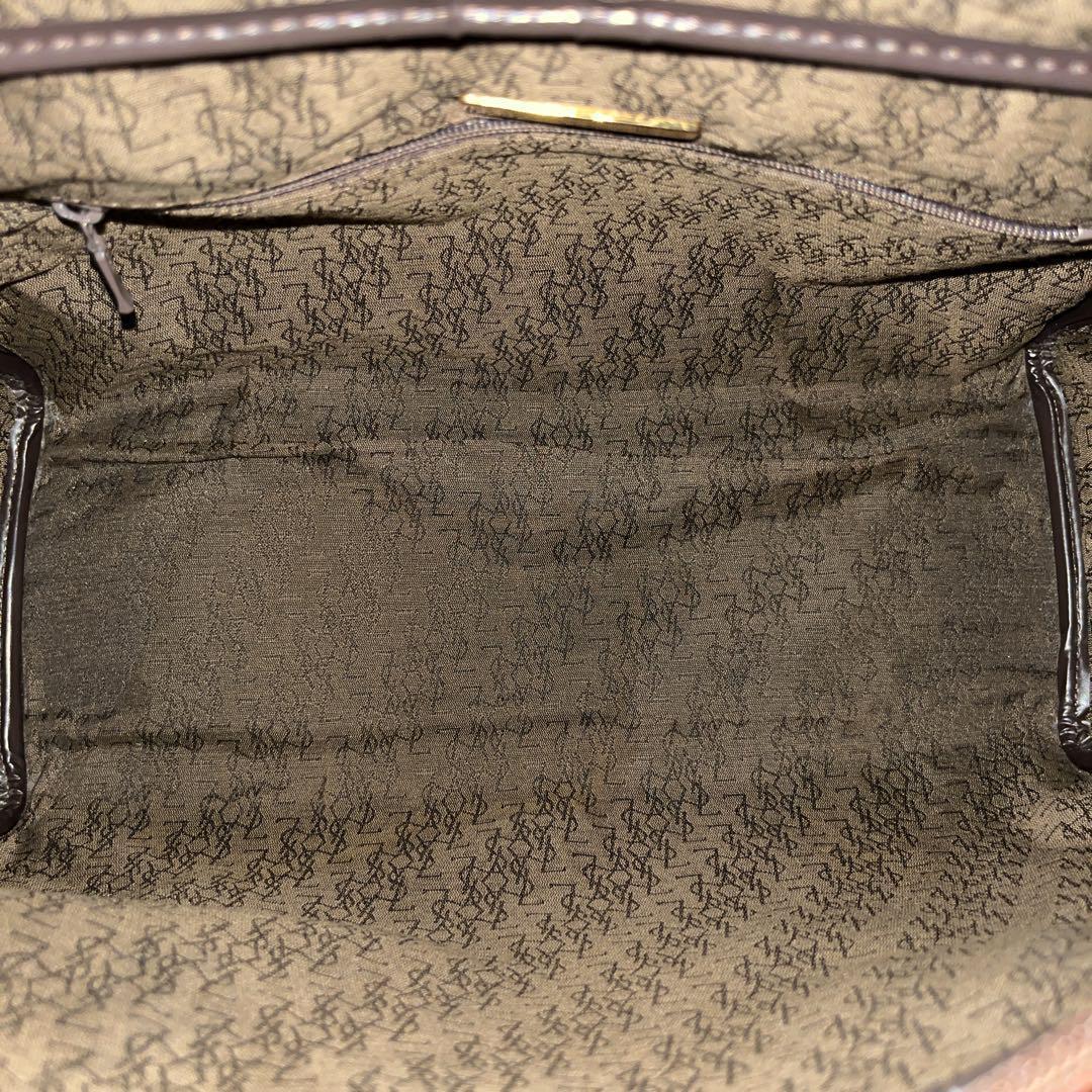 オールド　イヴサンローラン　ハンドバッグ　ミニボストン　エンボスロゴ　YSL