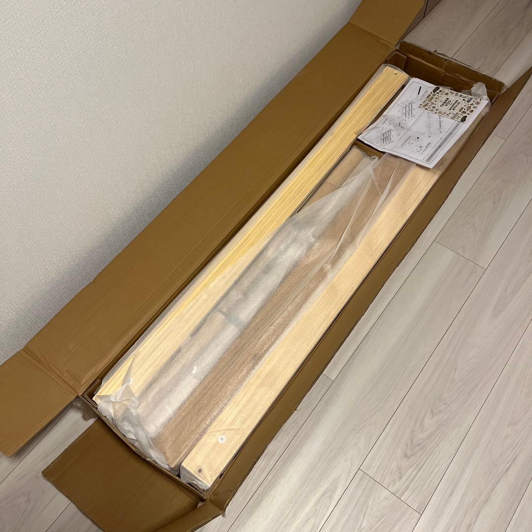 [セミダブル] 竹製すのこベッド　モダンデコ