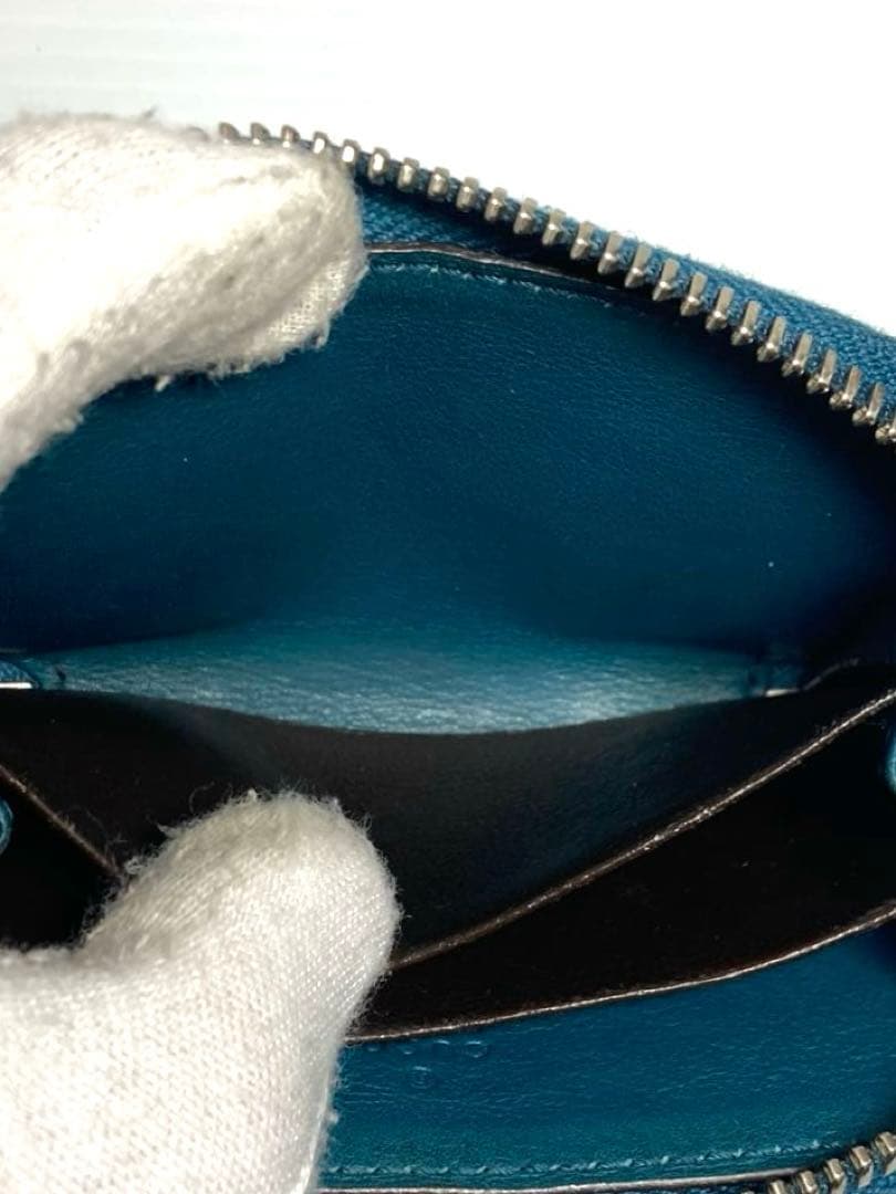 GUCCI グッチ　クロコ　ラウンドファスナー　ケース　カードケース　箱付