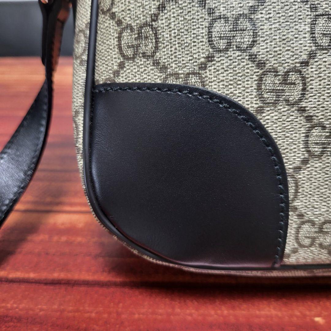美品 GUCCI グッチ ショルダーバッグ GG柄 シェリーラインbc11yt