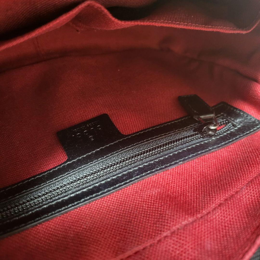 美品 GUCCI グッチ ショルダーバッグ GG柄 シェリーラインbc11yt