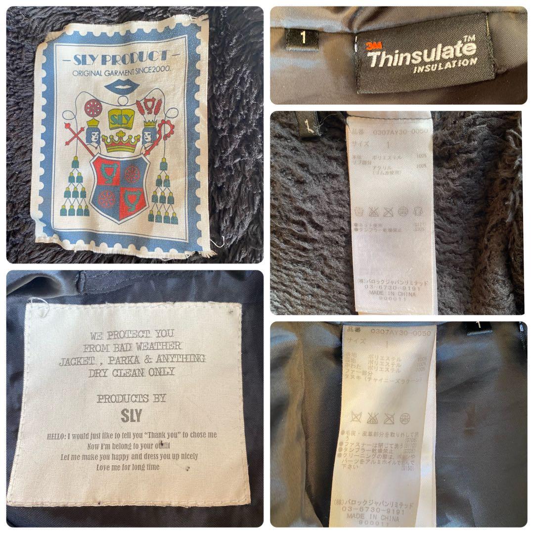 SLY N3B ファーモッズコート 平成 y2k フェアリーグランジ ダークコア