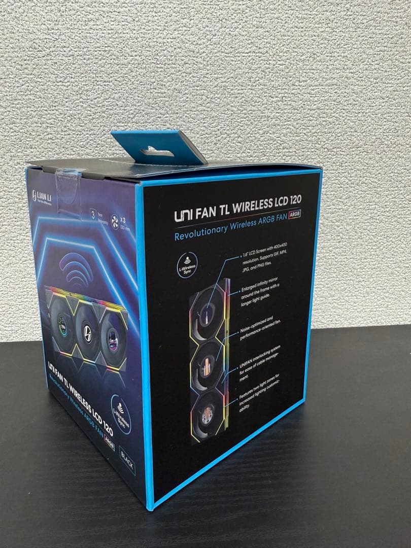 PC用ファン・クーラー LIANLI UNI FAN TL Wireless LCD 120 3Pack
