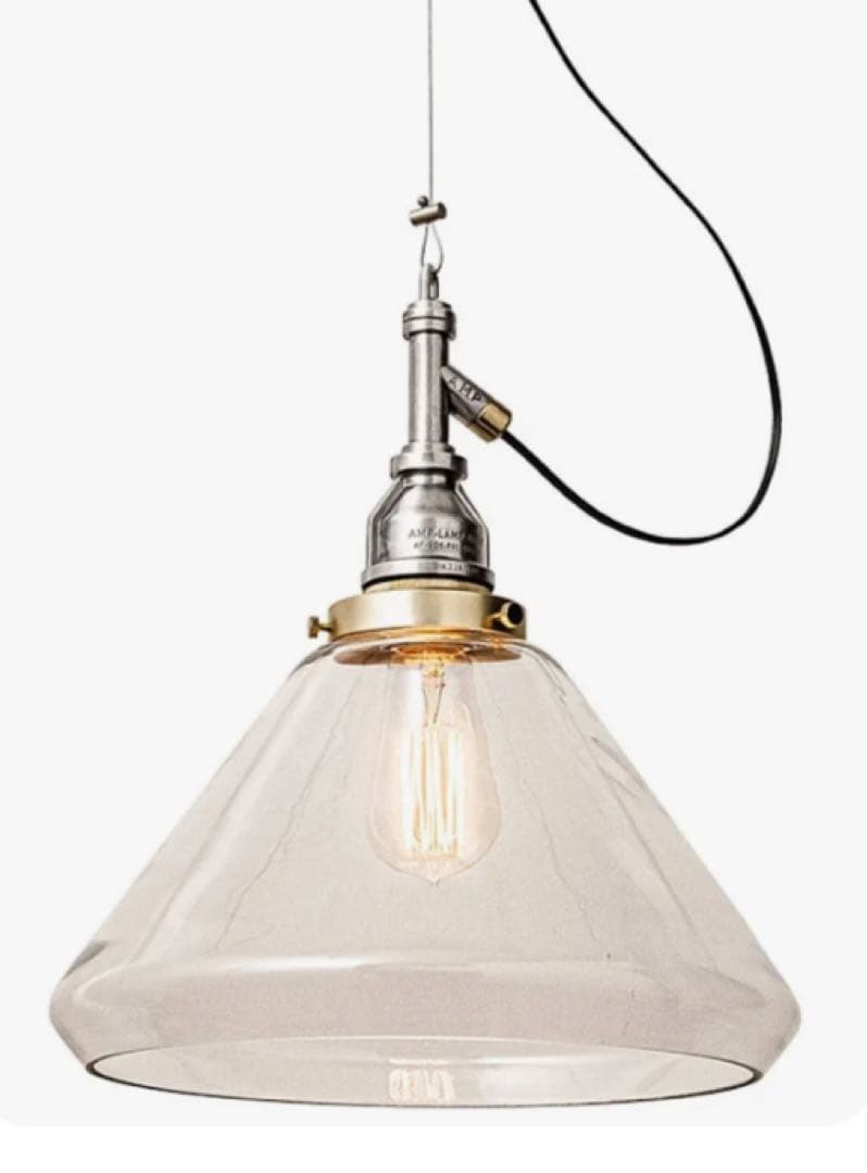 AMP GLASS LAMP WIRE (LARGE) 新品未使用品ライト