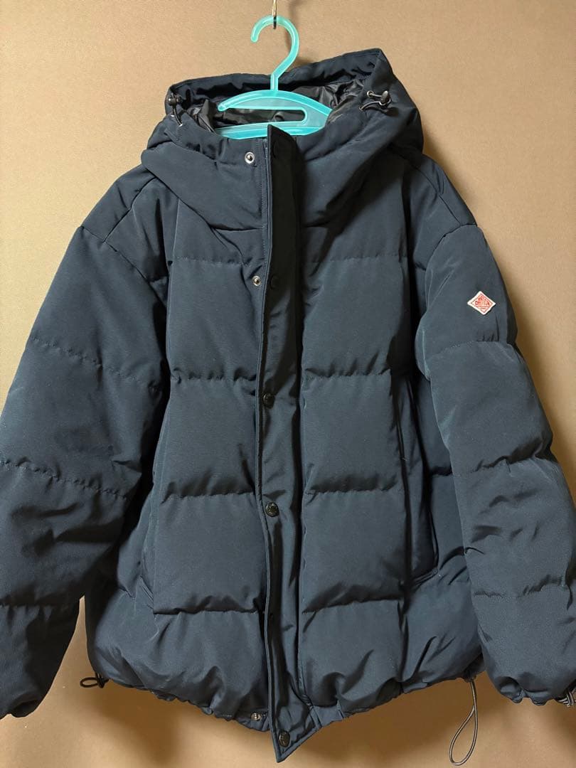 ダントン DOWN HOODED JACKETブラックS