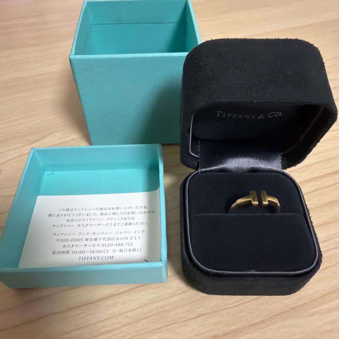 ティファニー TIFFANY&Co. Tワイヤーリング Au750 K18
