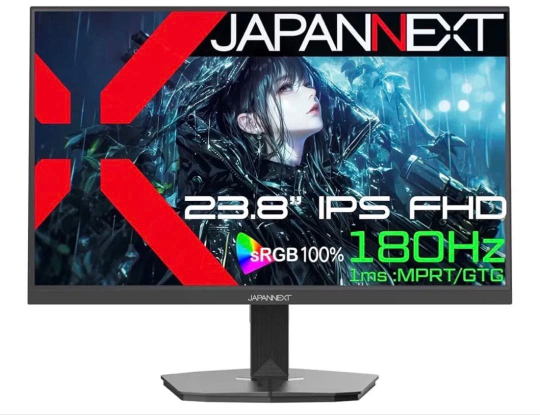 JAPANNEXT 23.8インチ IPSパネル搭載 180HzフルHD