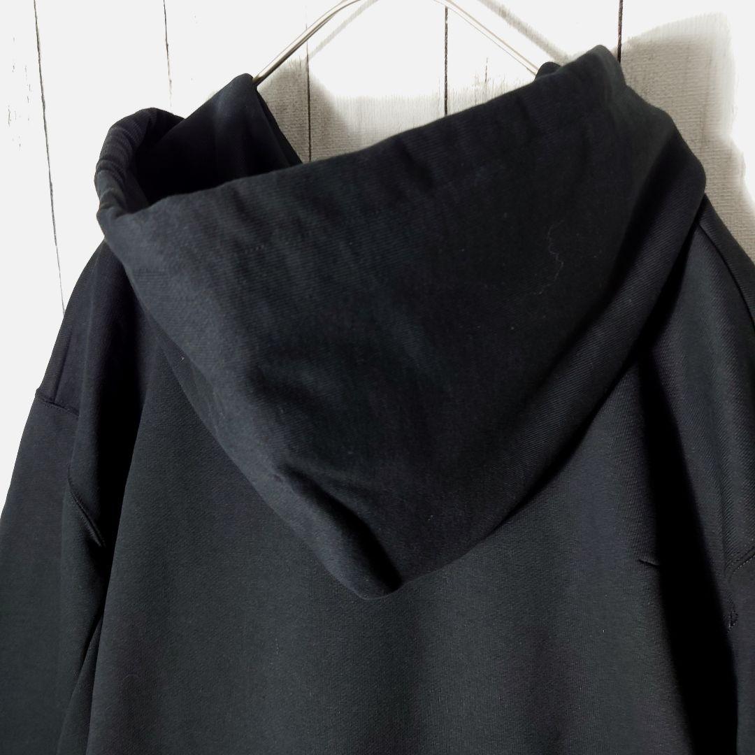 【未使用タグ付】 ダブレット　フリンジ　クリスマス　刺繍ロゴ　パーカー　黒