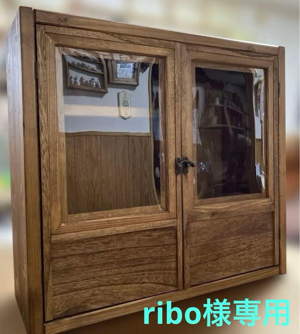 ribo　人形用木製収納ケース(引出・棚付き)　ハンドメイド　ブライス