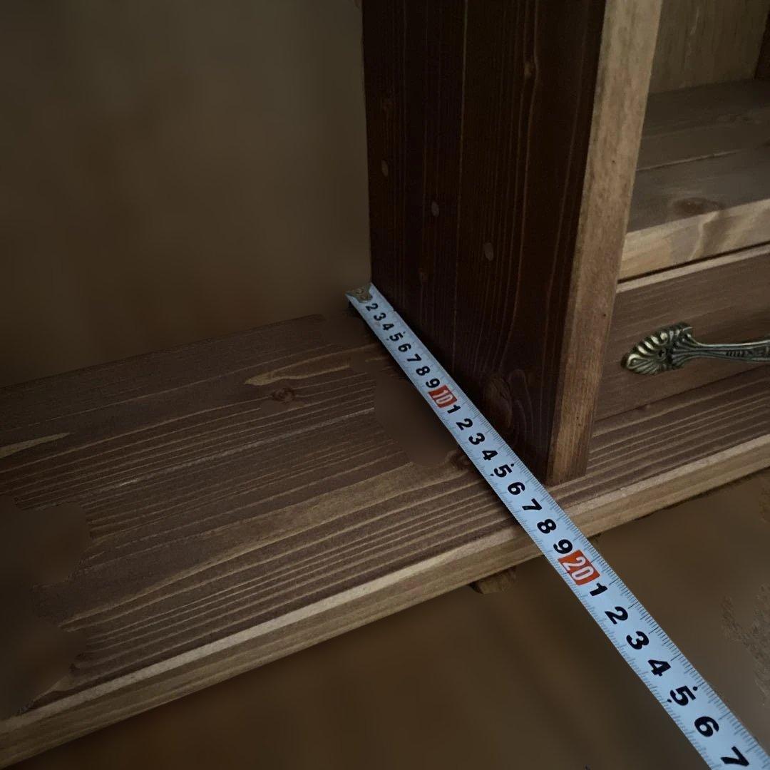 ribo　人形用木製収納ケース(引出・棚付き)　ハンドメイド　ブライス