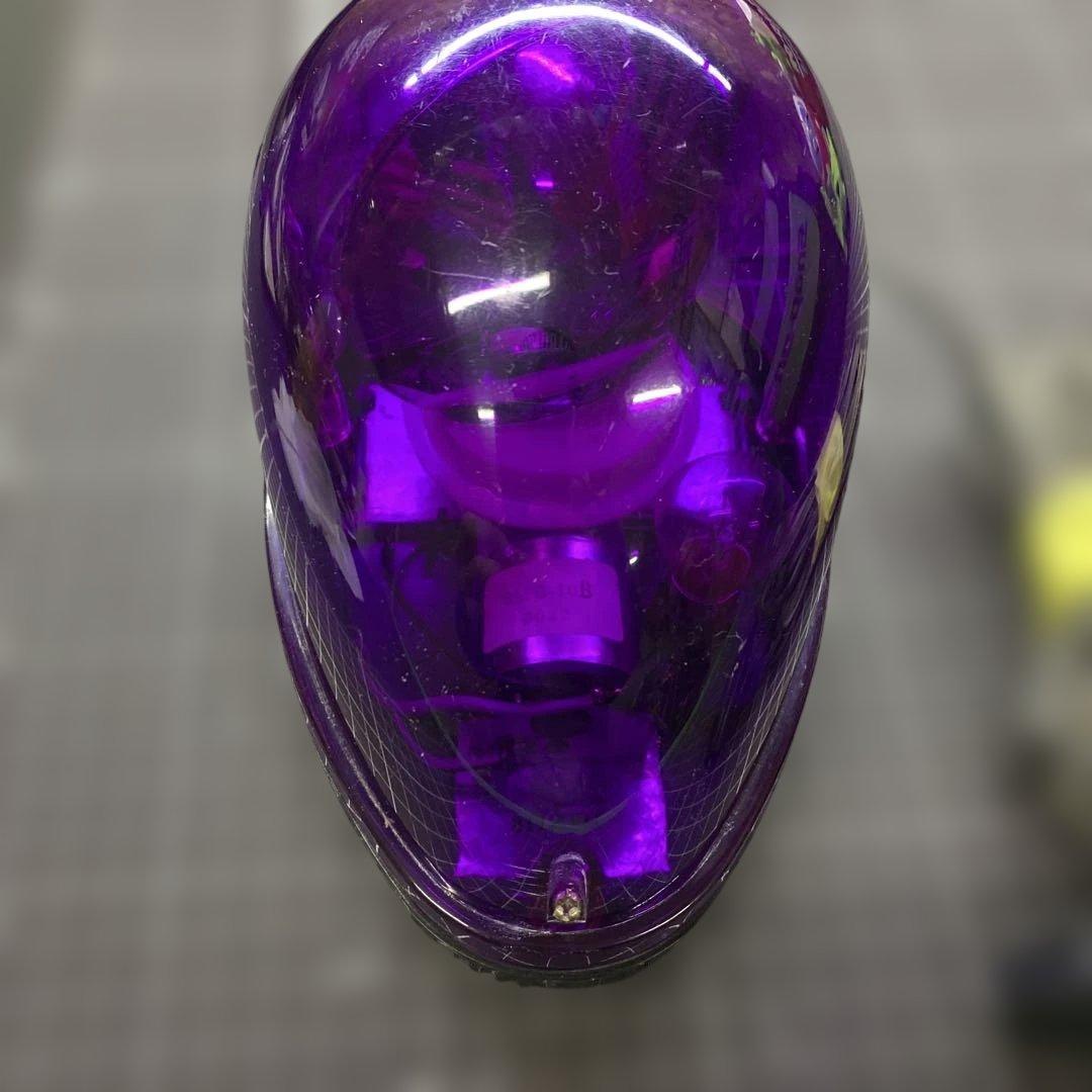 パトライト KW-12停止表示灯 紫　パトランプ　フラッシュボール　絶版　旧車