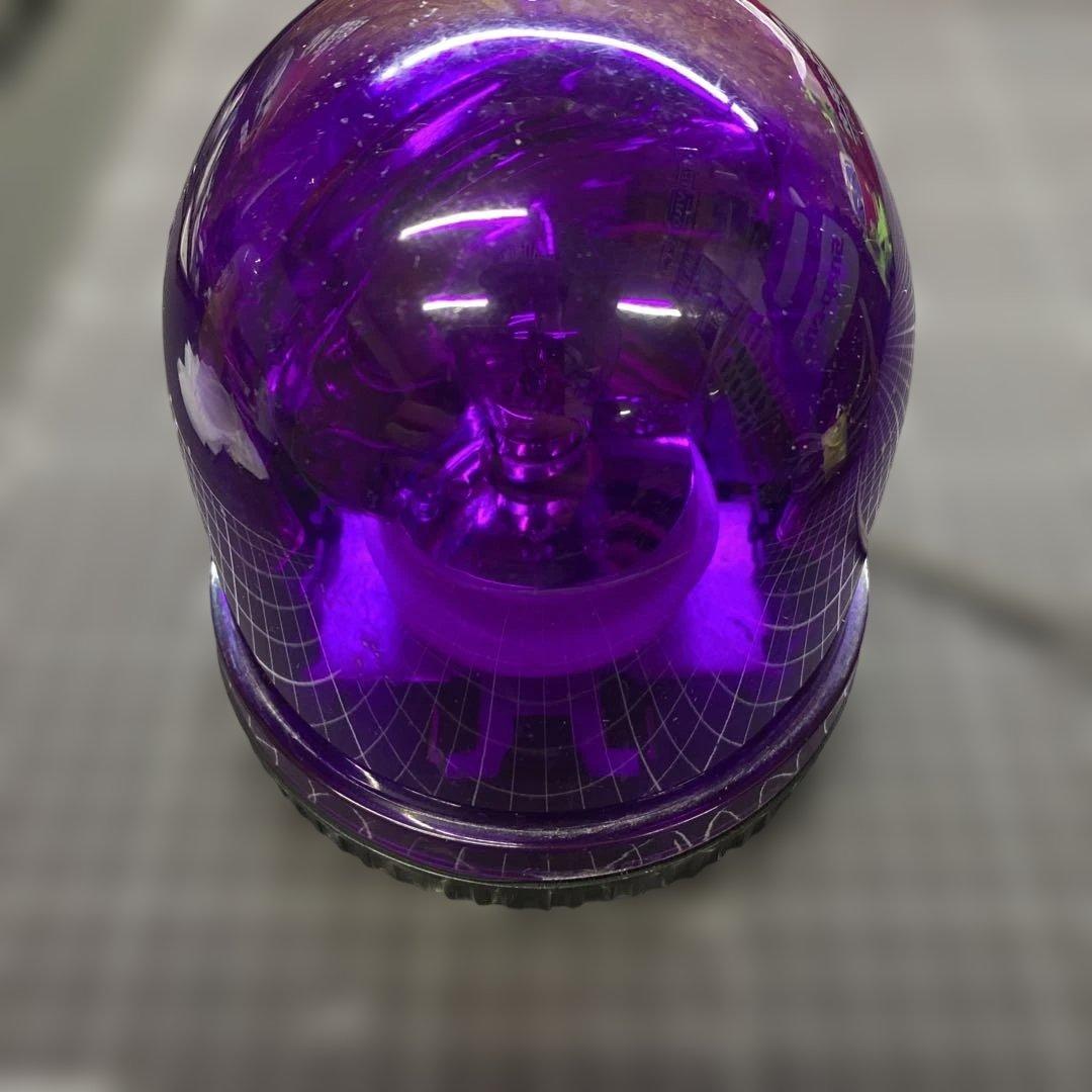 パトライト KW-12停止表示灯 紫　パトランプ　フラッシュボール　絶版　旧車