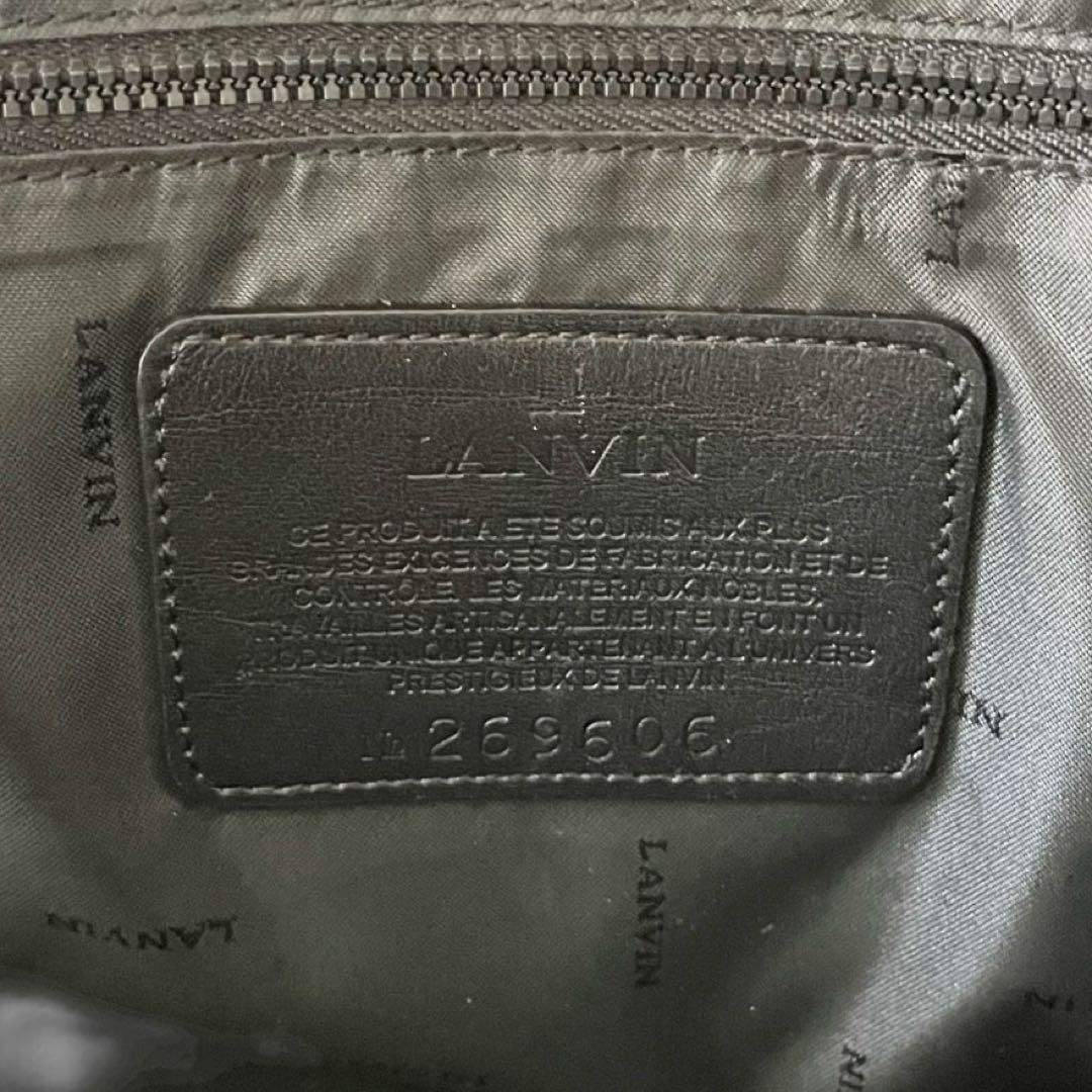 【極美品】◾️LANVIN◾️ビジネスバッグ◾️ブリーフケース◾️レザー◾️ブラック