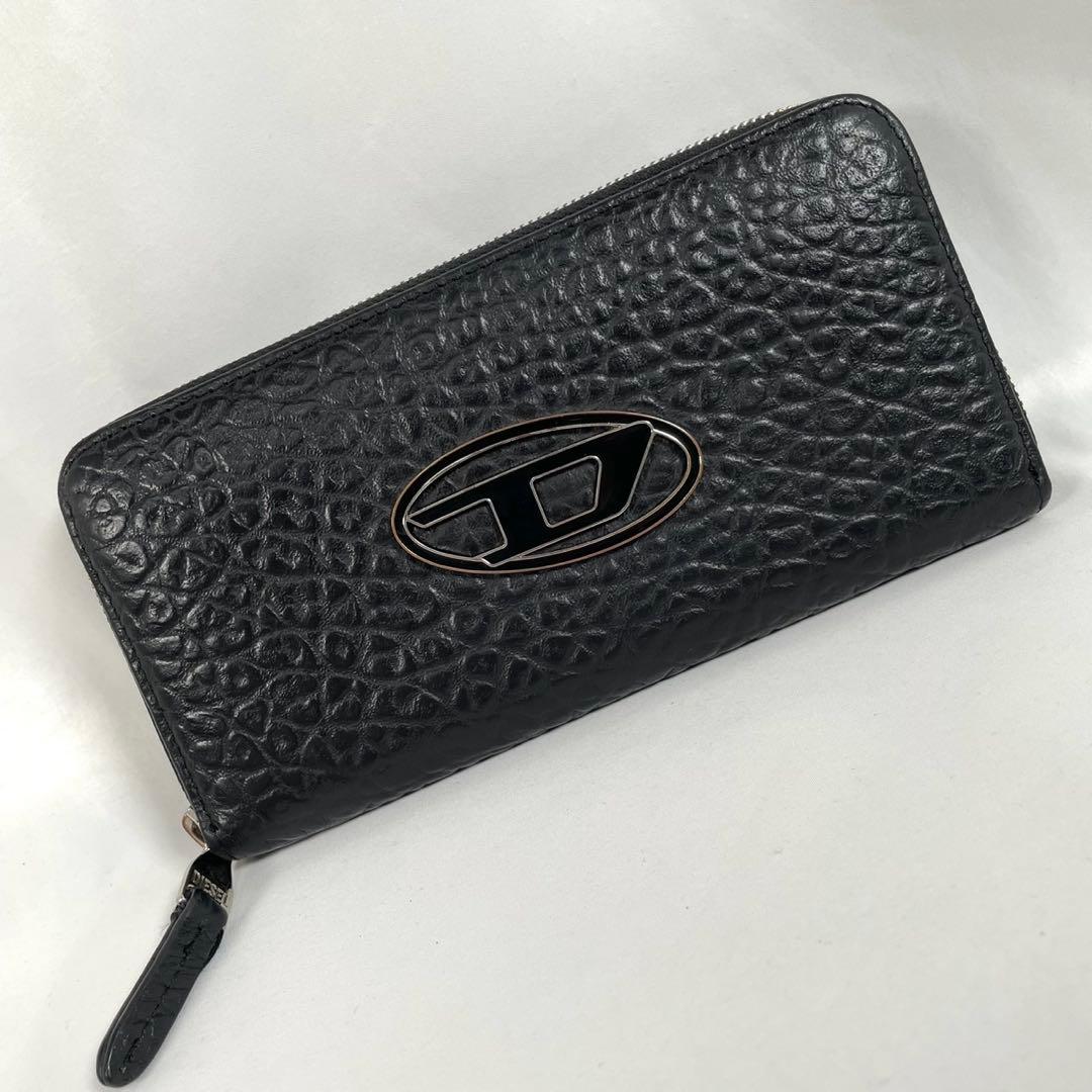 人気 DIESEL ディーゼル 長財布 ラウンドファスナー ロングウォレット