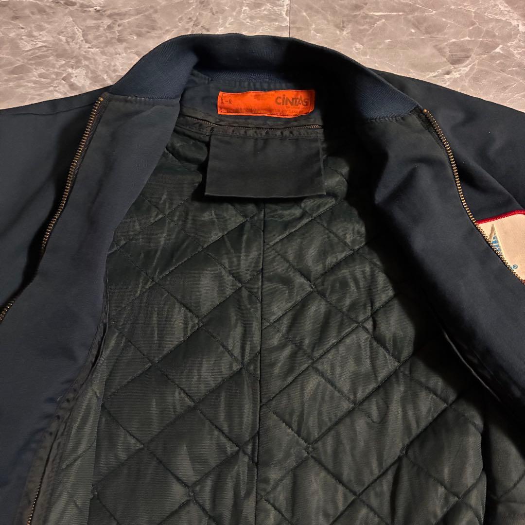 90s【USA製】CINTAS スーベニアジャケットワーク ビッグ刺繍ライナー付