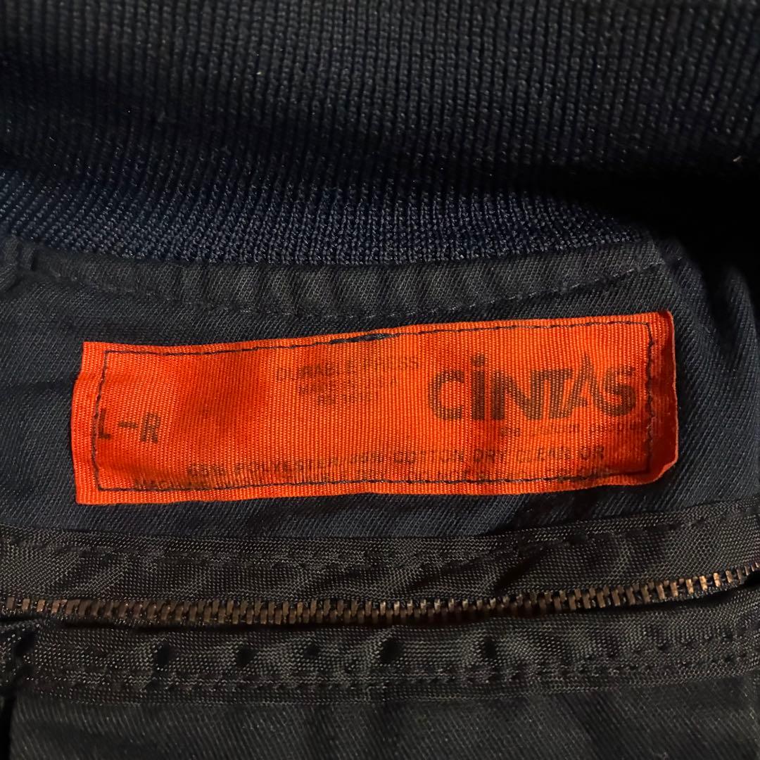 90s【USA製】CINTAS スーベニアジャケットワーク ビッグ刺繍ライナー付