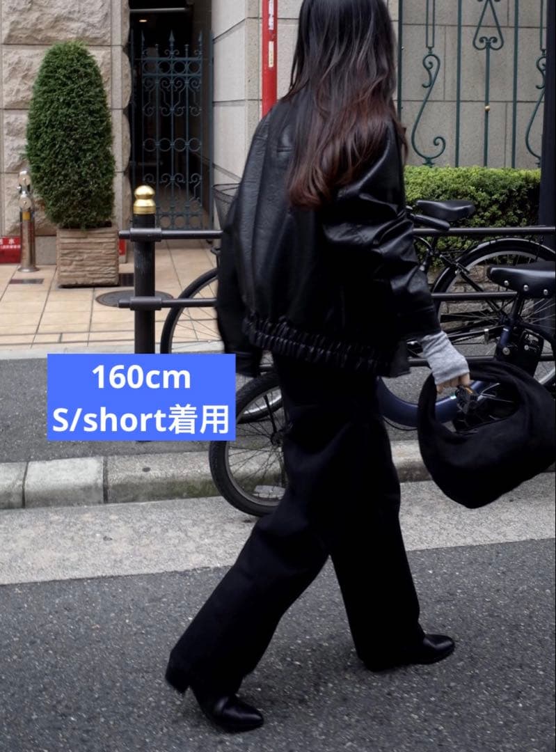 パンツ OHOTORO loom black jeans / s short