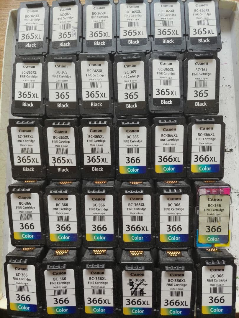 Canon BC-365/366 互換インクカートリッジ 30個セット