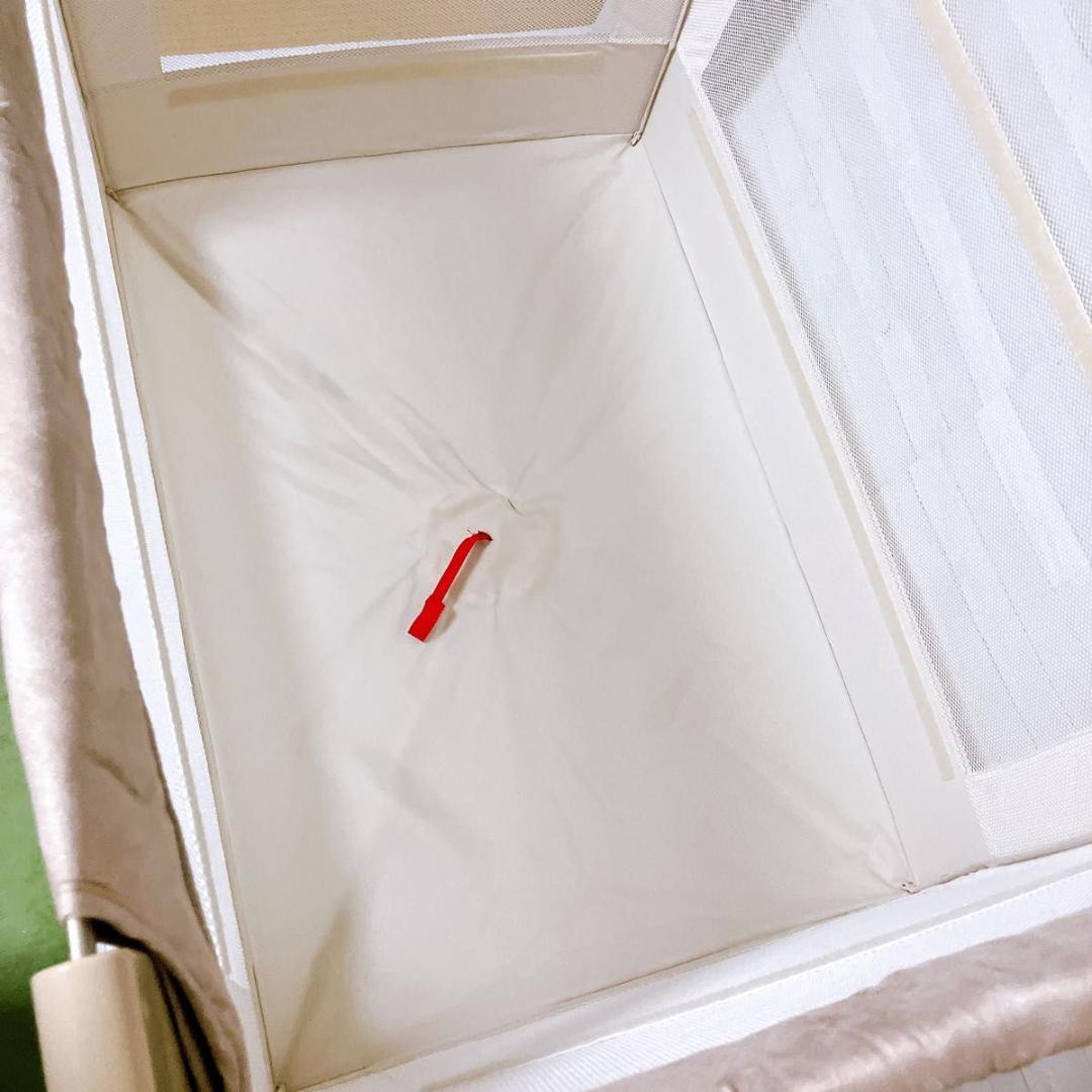 アップリカ ココネルエアープラス ベビー ベッド シュークリーム GR 美品