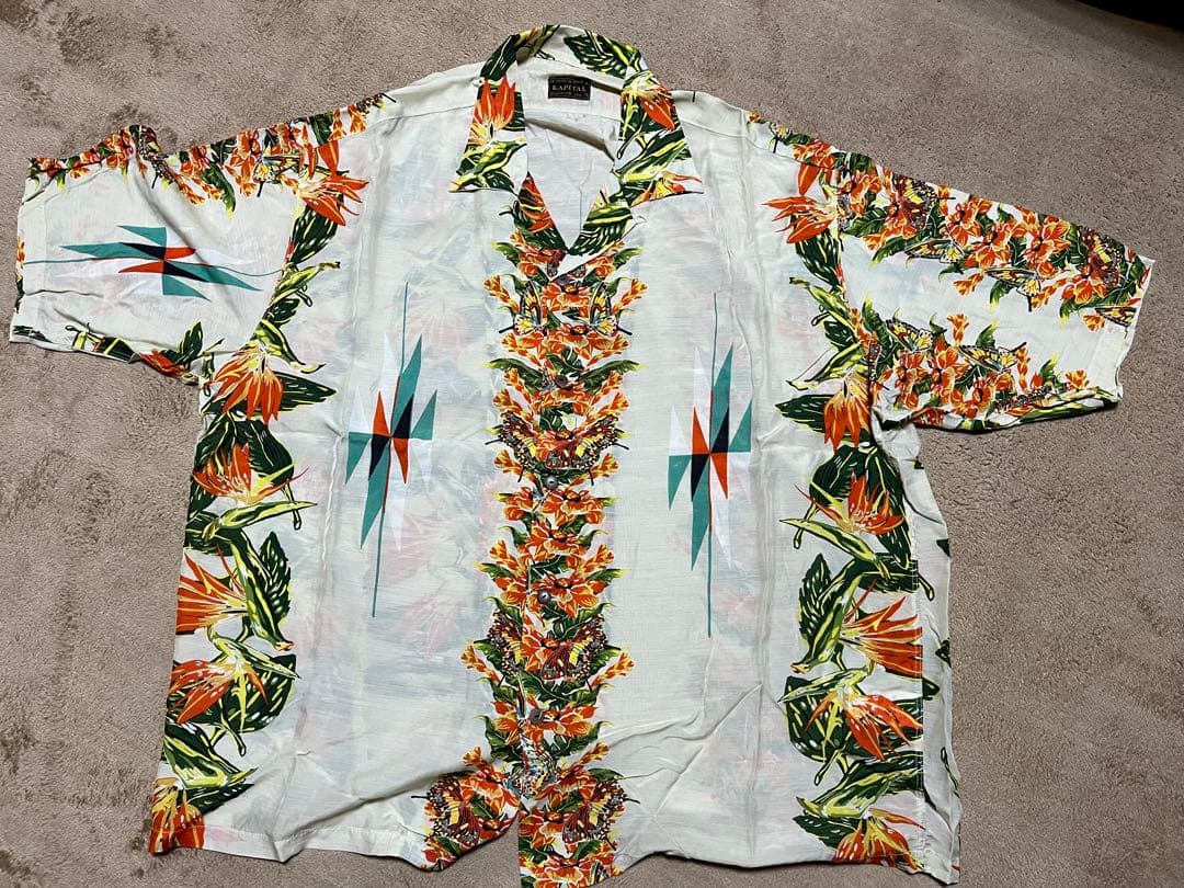 KAPITAL キャピタル オルテガ アロハ シャツ アイボリー　カントリー