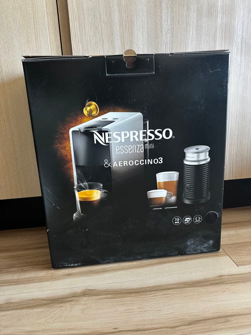 ネスプレッソ　エッセンサミニ　ピアノブラック　エアロチーノ3 バンドルセット