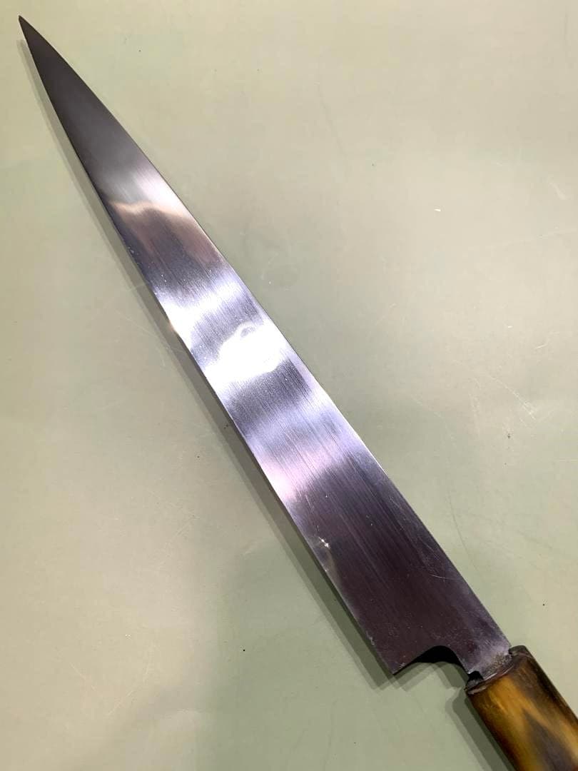 とぎ久別作　本鍛錬　極上　柳刃包丁　刃渡り27cm