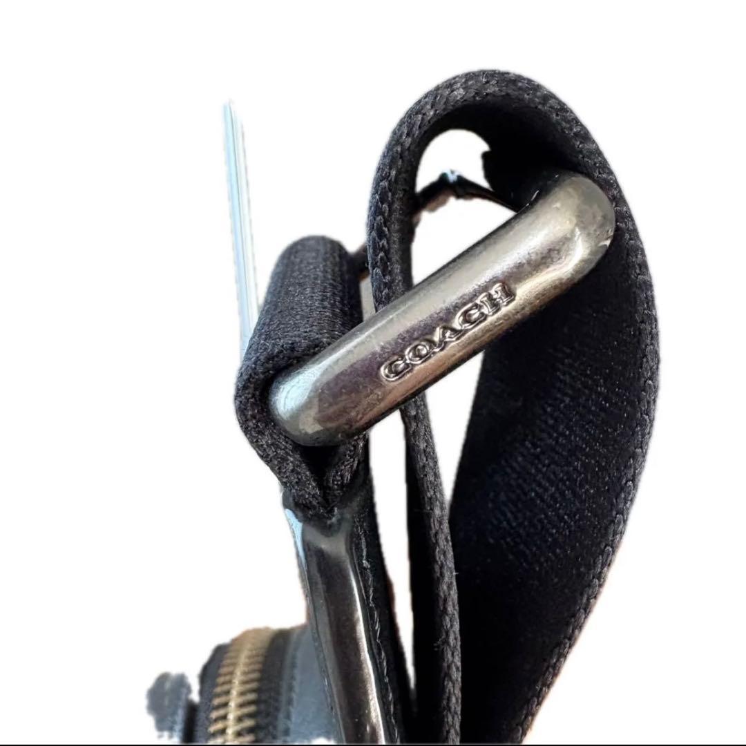 COACH ボディバッグ ショルダーバッグ グレー ロゴパターン