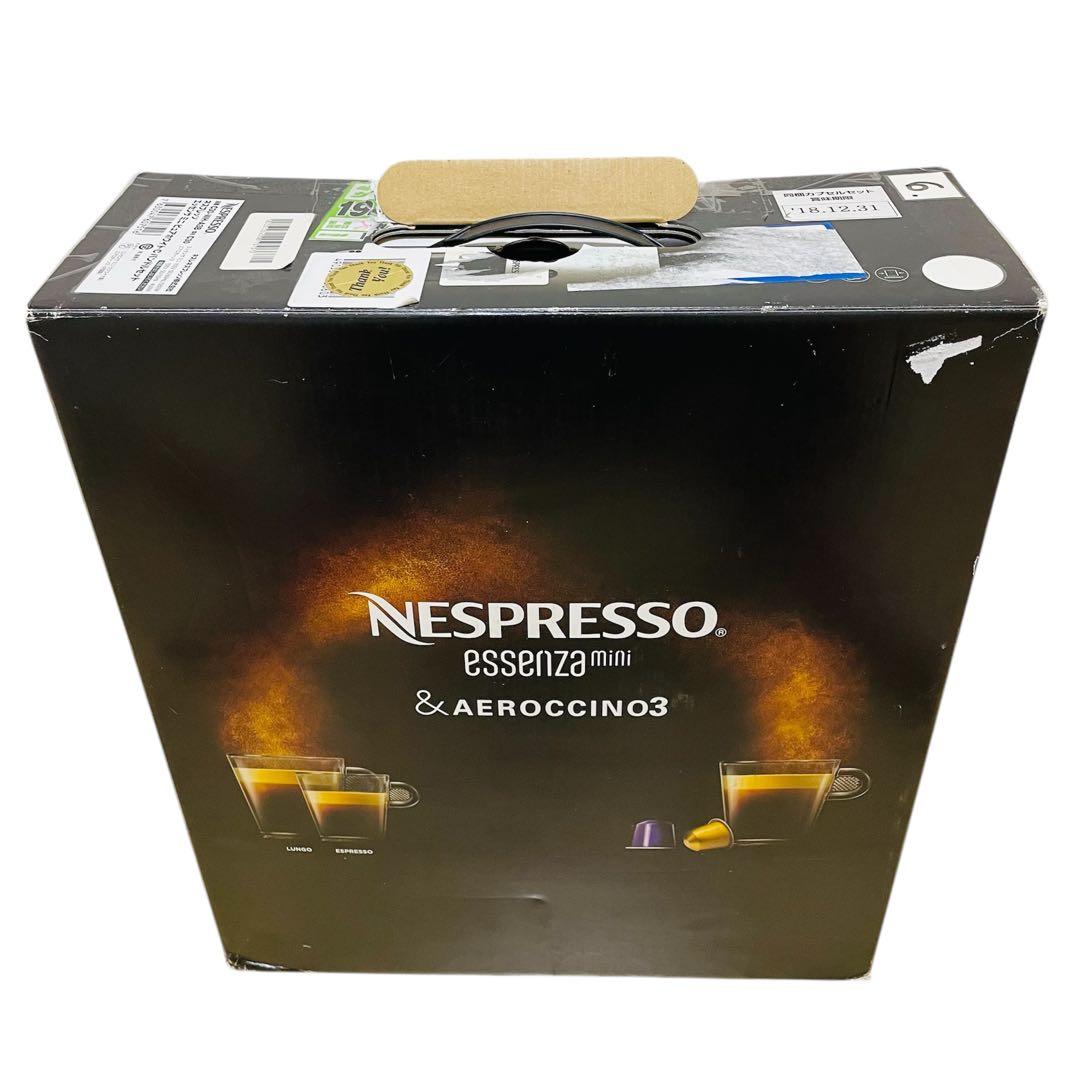 ネスプレッソ カプセル式 コーヒーメーカー エッセンサ ミニ エアロチーノ3付き