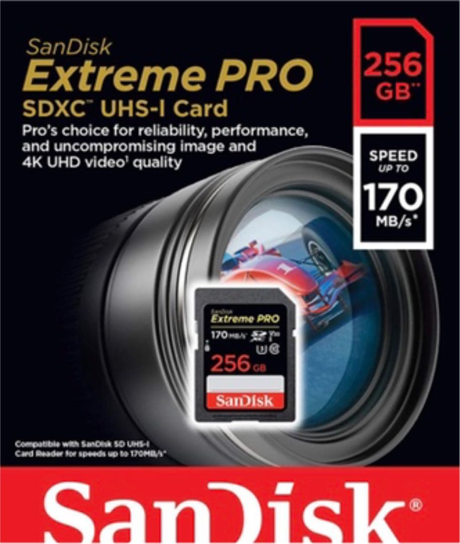 SanDisk Extreme Pro SDXCカード256GB 新品