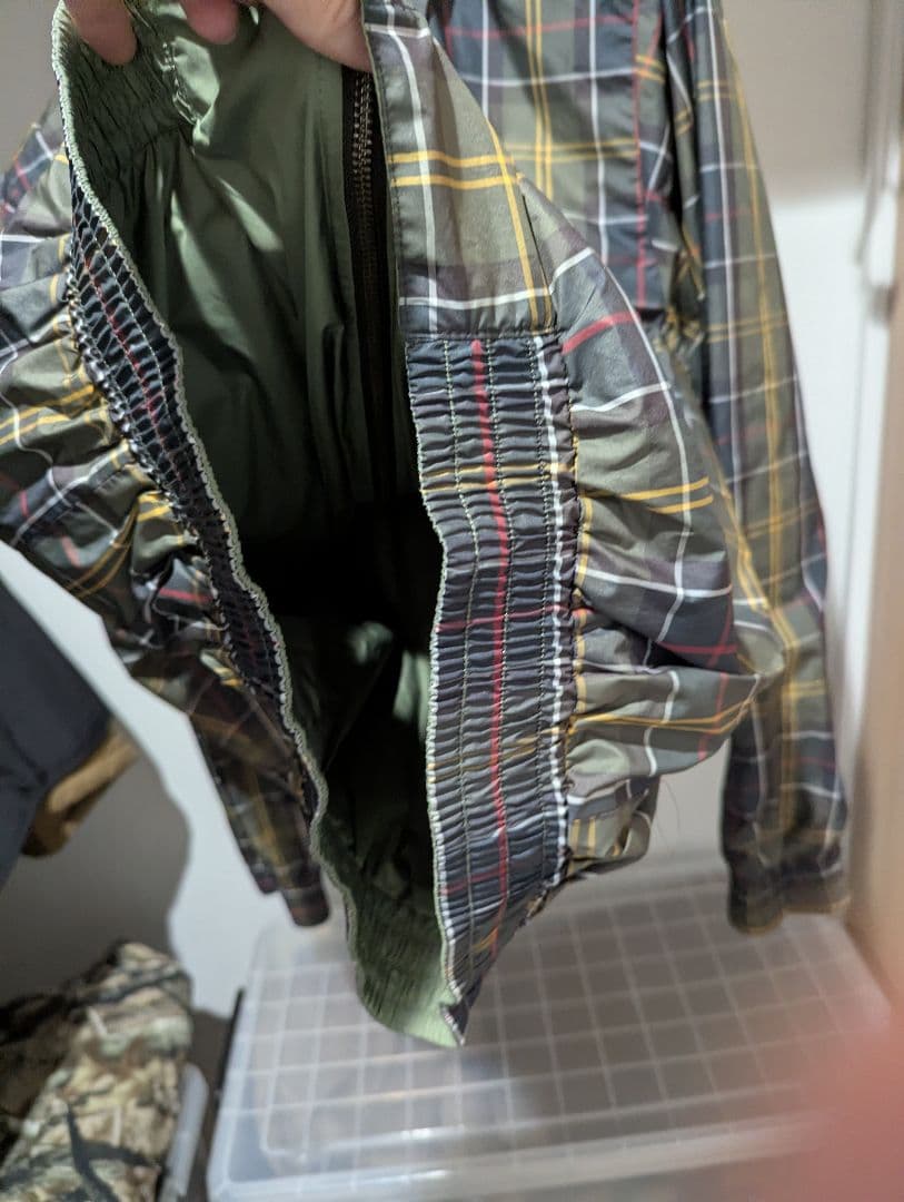 Barbour タータンチェック リバーシブル　スイングトップ