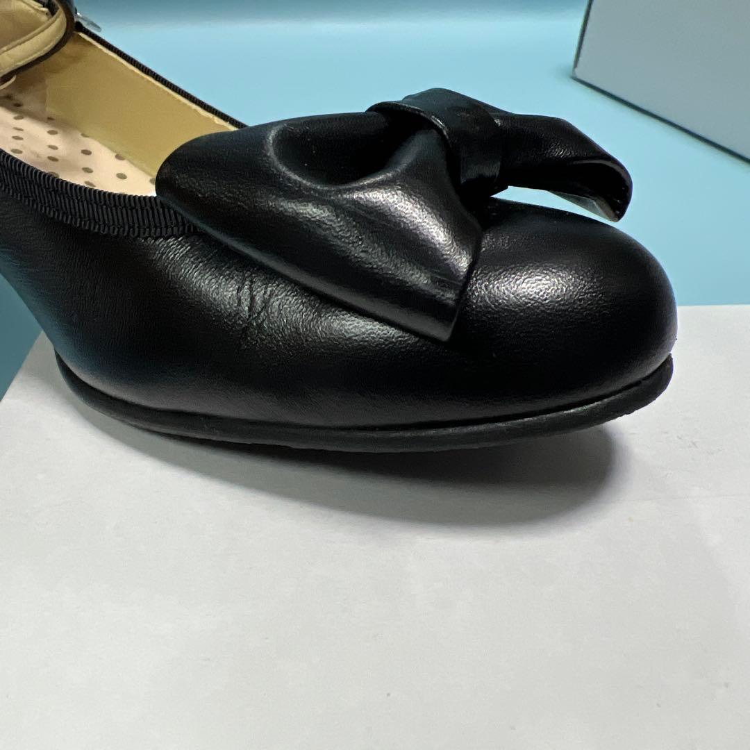 Leur Getter ルルゲッタ ブラック リボン付き シューズ　24.5㎝