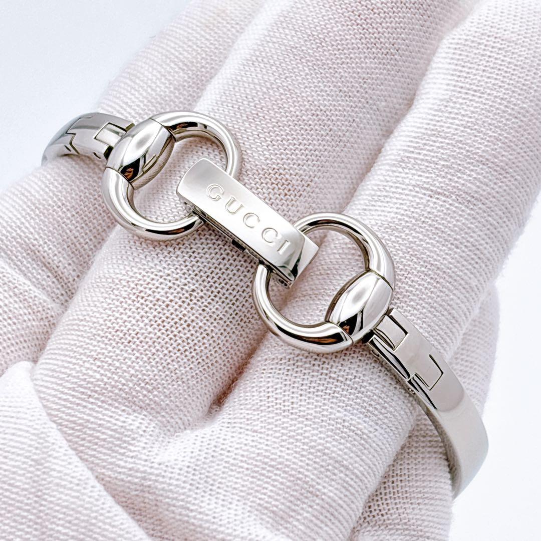 【極美品・電池新品・付属品】GUCCI 134.5 3P ダイヤ シェル