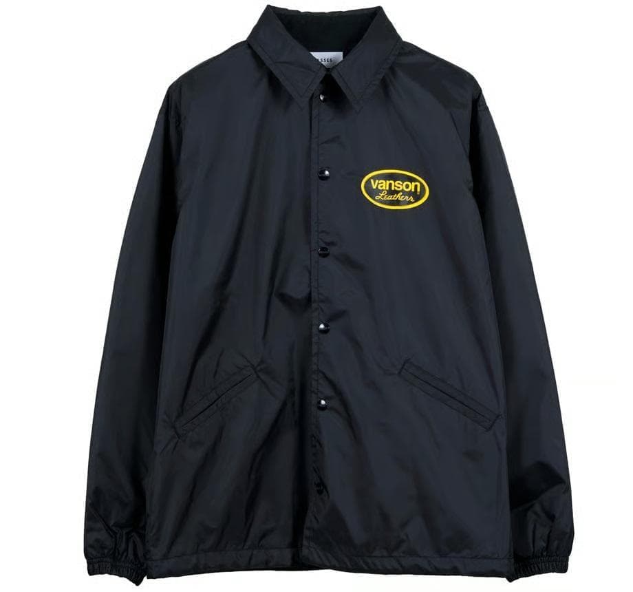 VANSON × MASSES NYLON JKT コーチ ジャケット 黒 S