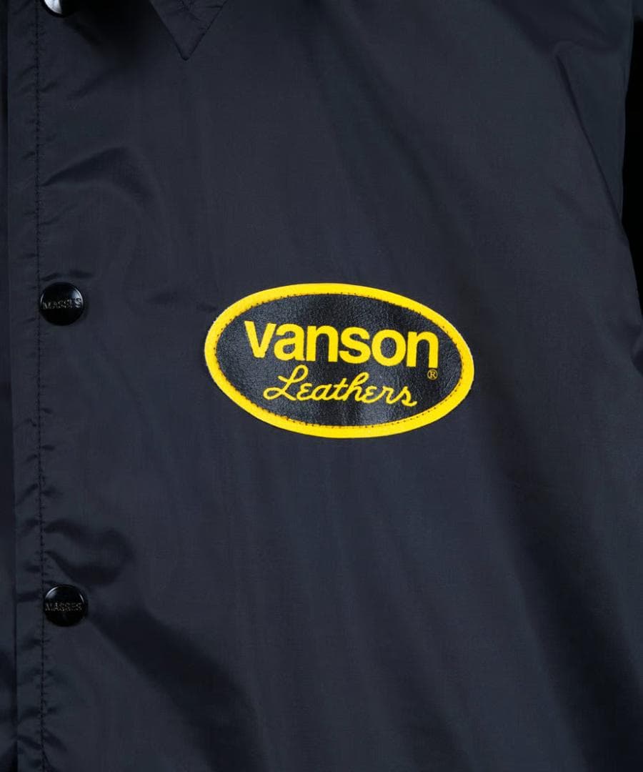 VANSON × MASSES NYLON JKT コーチ ジャケット 黒 S