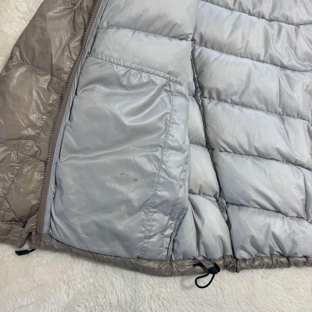 Columbia 00s puffy jacket ベージュLドローコード短丈