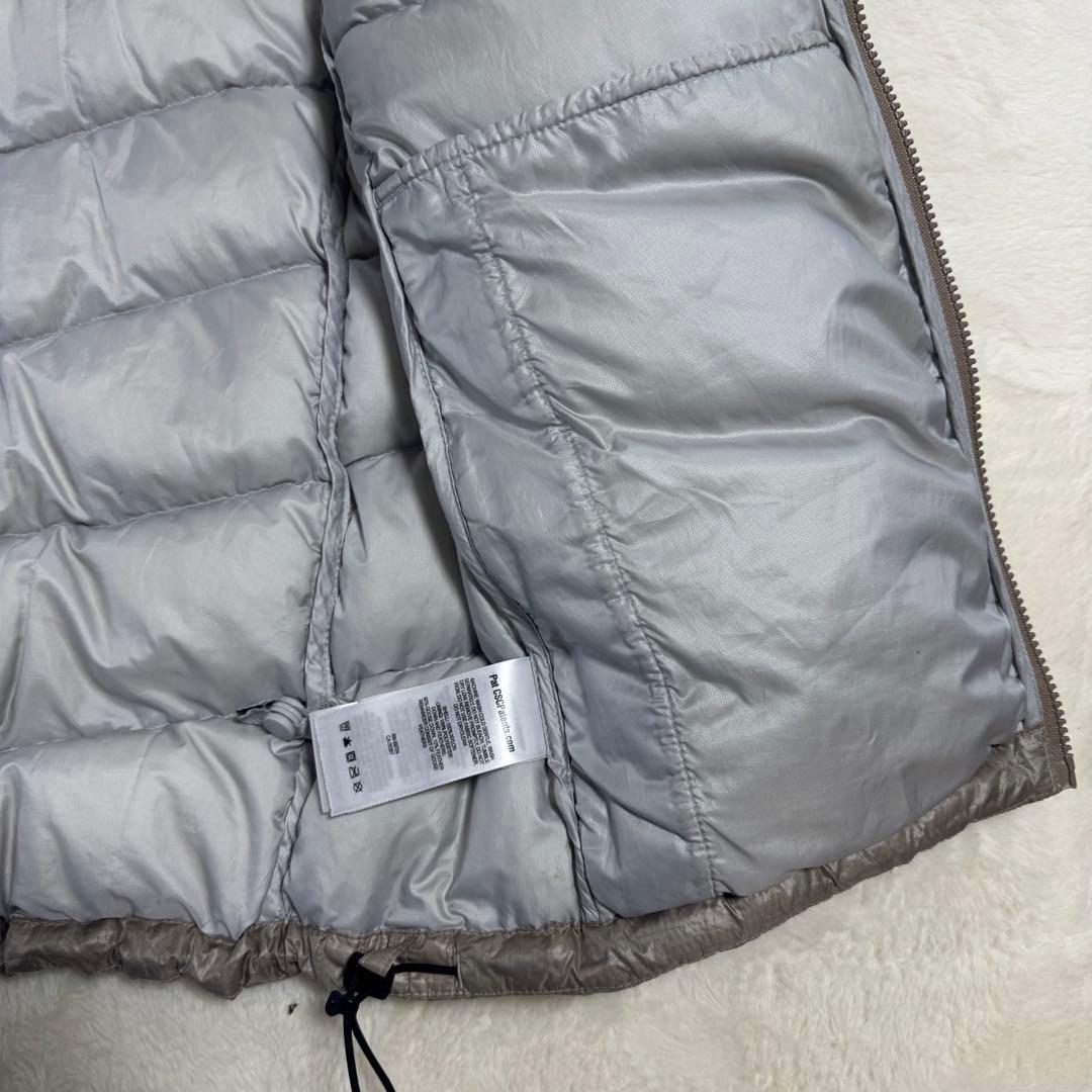 Columbia 00s puffy jacket ベージュLドローコード短丈